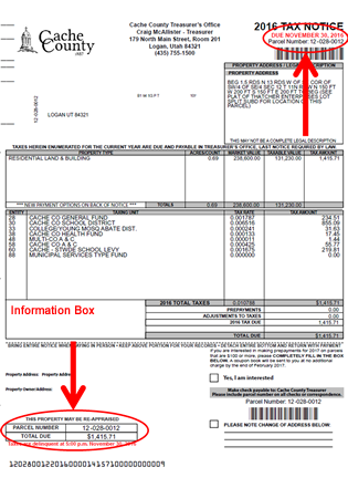 Highlighted tax notice